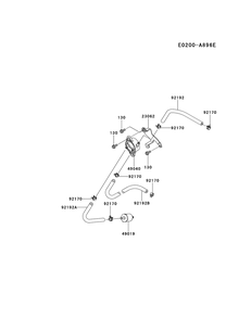 Fxt00v-Ds19 Fuel Tank And Fuel Valve Diagram and Parts List for FXT00V-DS19  Cub Cadet Lawn Tractor